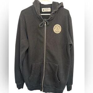 Dutch Bros XS+SMALL+MEDIUM+LARGE Oversized Zip Up BLACK Hoodie “Guaranteed To..”